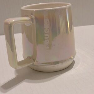 Starbucks Pearl-Toned Mug with Square Handle